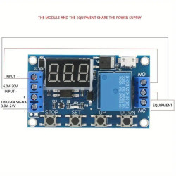 6-30V Relay Module for Switch Trigger Time Delay