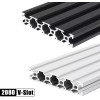 2080 V-Slot Aluminum Extrusion Profiles 100-2000mm EU Standard Aluminum Linear Rail Guide for CNC Router Machine 3D Printer