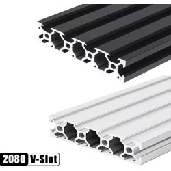 2080 V-Slot Aluminum Extrusion Profiles 100-2000mm EU Standard Aluminum Linear Rail Guide for CNC Router Machine 3D Printer