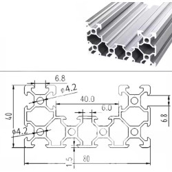 4080 cBeam V-Slot Aluminum Extrusion Profiles 100-2000mm EU Standard Aluminum Linear Rail Guide for CNC Router Machine 3D Printer