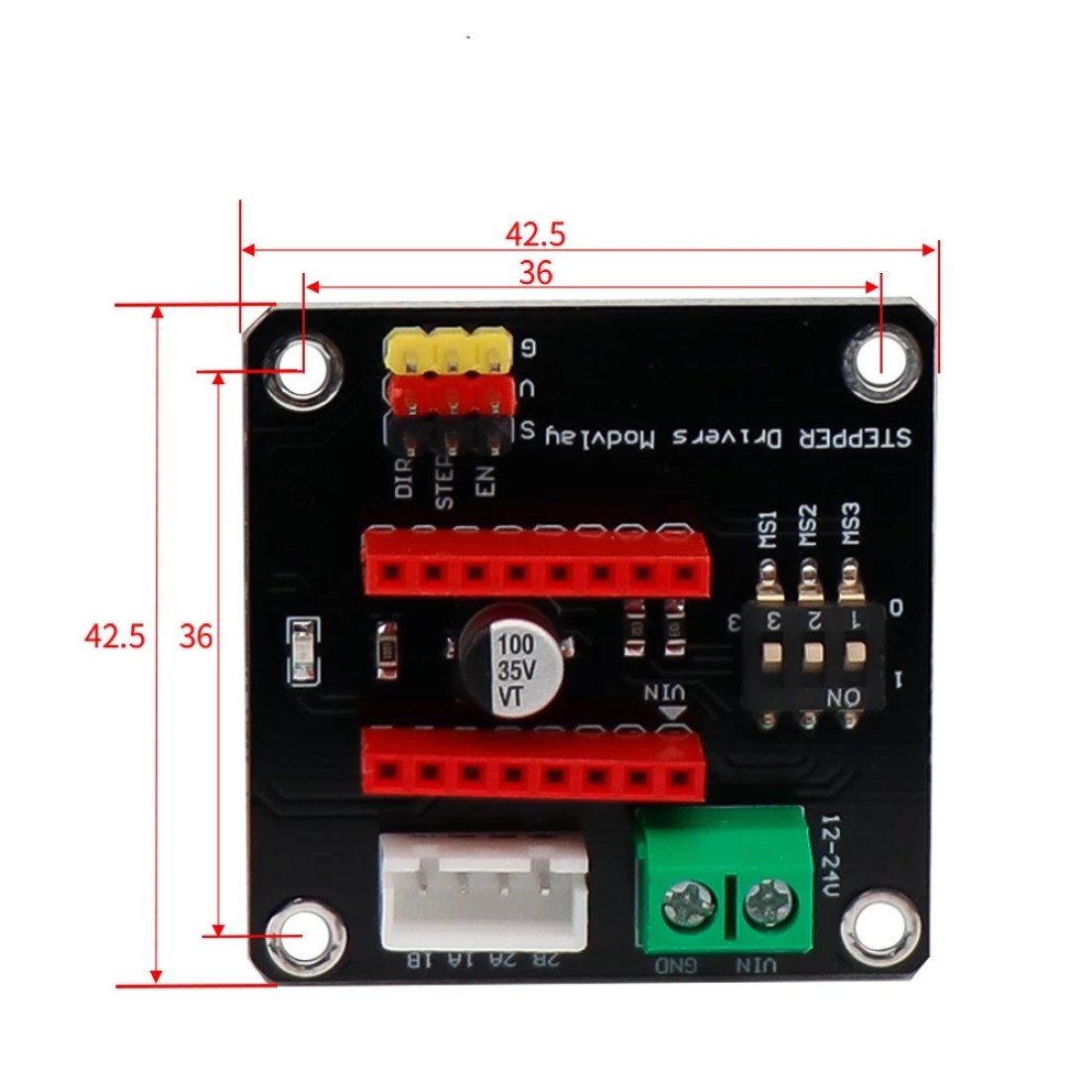 Stepper Motor Driver Expansion Board DRV8825 A4988 3D Printer Control ...