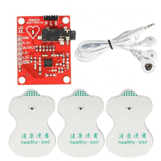 AD8232 Heart Rate Monitor ECG Sensor Module AD8232 Heart Rate Monitor ECG Sensor Module