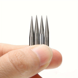 Carbide PCB Engraving Bits Set, Alloy Blade, CNC Router Tool, V-Shape Milling Cutters, 10° 15° 20° 30°