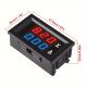 LED Voltmeter Ammeter 0.71cm - Red & Blue Multimeter Display, DC Voltage and Current Tester, 0-100V 10A LED Voltmeter Ammeter 0.71cm - Red & Blue Multimeter Display, DC Voltage and Current Tester, 0-100V 10A