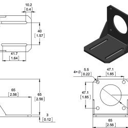 STEPPER MOTOR MOUNT NEMA-23 SIZE