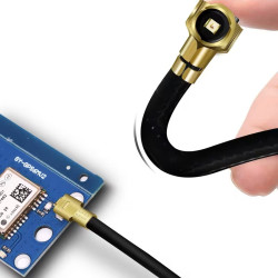 MHF4 to RP-SMA 0.81mm Coaxial Cable, 6-inch (15cm) U.FL to RP-SMA Female Pigtail