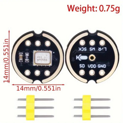 Support MH-ET LIVE Omnidirectional Microphone Module I2S Interface INMP441 MEMS High Precision Low Power Ultra small volume for ESP32 Support MH-ET LIVE Omnidirectional Microphone Module I2S Interface INMP441 MEMS High Precision Low Power Ultra small volume for ESP32