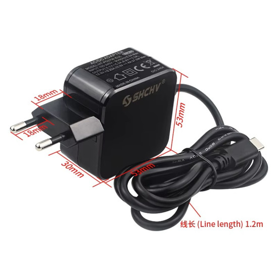 Raspberry Pi 5 Power Adapter, 5.1V 5A, 100V-240V, Type-C Power Supply Raspberry Pi 5 Power Adapter, 5.1V 5A, 100V-240V, Type-C Power Supply