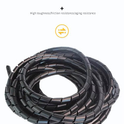 PE Wire Harness Cable Protection Conduit Spiral Wound Sleeve Insulation resistant High Temperature Auto Mechanical Circuit 1meter PE Wire Harness Cable Protection Conduit Spiral Wound Sleeve Insulation resistant High Temperature Auto Mechanical Circuit 1meter