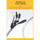 PE Wire Harness Cable Protection Conduit Spiral Wound Sleeve Insulation resistant High Temperature Auto Mechanical Circuit 1meter PE Wire Harness Cable Protection Conduit Spiral Wound Sleeve Insulation resistant High Temperature Auto Mechanical Circuit 1meter