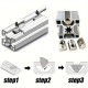 M5 T Slot Nuts, 6mm Half Round Roll-in Spring Tee Nuts for Aluminum Extrusion Profile 10pcs M5 T Slot Nuts, 6mm Half Round Roll-in Spring Tee Nuts for Aluminum Extrusion Profile 10pcs