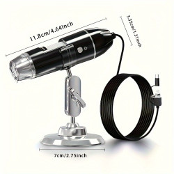 INSKAM 1600X Digital Microscope Camera, 200W Pixel, 3-in-1 USB Portable Electronic Microscope