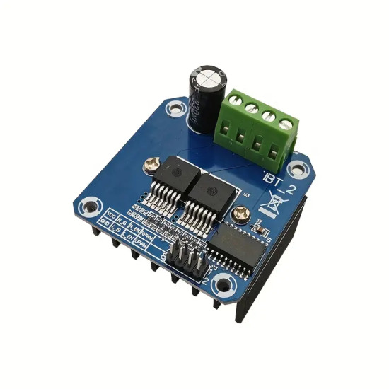 BTS7960 Dual H-Bridge Stepper Motor Driver Module with Current Limit Control and PWM Speed Regulation