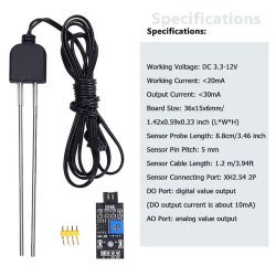 Resistive Soil Moisture Sensor,humidity Detector,with Probe