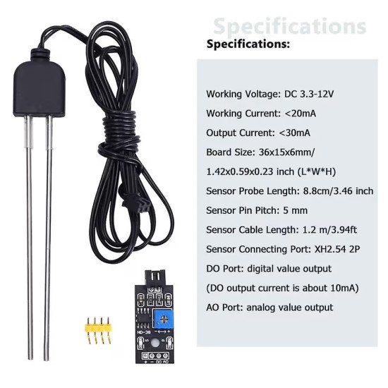 Resistive Soil Moisture Sensor,humidity Detector,with Probe