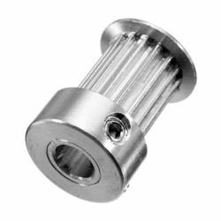 Aluminum GT2 Timing Pulley 16 Tooth 6mm/10mm Belt 5mm Bore Aluminum GT2 Timing Pulley 16 Tooth 6mm/10mm Belt 5mm Bore