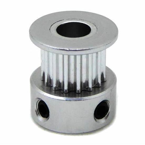 Aluminum GT2 Timing Pulley 20 Tooth 6mm/10mm Belt 6.35mm Bore Aluminum GT2 Timing Pulley 20 Tooth 6mm/10mm Belt 6.35mm Bore