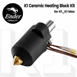 Heating Block Kit Upgrade Hotend Kit 550°C Bi-metal Heatbreak 24V 60W Creality k1/k1 Max/ELEGOO Heating Block Kit Upgrade Hotend Kit 550°C Bi-metal Heatbreak 24V 60W Creality k1/k1 Max/ELEGOO