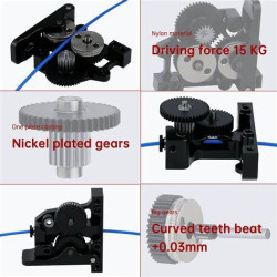 HGX-LITE-Extruder Dual Gear Extruder Hard Steel Reduction Gear High Speed Motor + nema 14 HGX-LITE-Extruder Dual Gear Extruder Hard Steel Reduction Gear High Speed Motor + nema 14