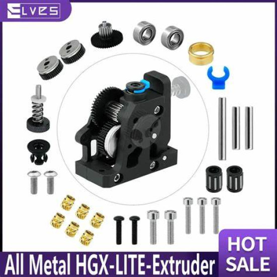 HGX-LITE-Extruder Dual Gear Extruder Hard Steel Reduction Gear High Speed Motor + nema 14 HGX-LITE-Extruder Dual Gear Extruder Hard Steel Reduction Gear High Speed Motor + nema 14