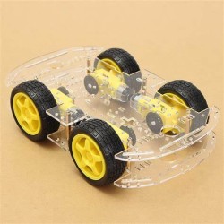 4 Wheel Smart Car Robot Chassis Kit with Speed Encoder 4 Wheel Smart Car Robot Chassis Kit with Speed Encoder