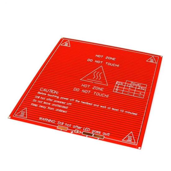 3D Printer Part DIY HotBed Heating Platform Dual Voltage PCB MK2 b214x214mm