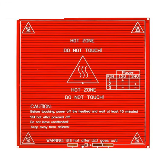 3D Printer Part DIY HotBed Heating Platform Dual Voltage PCB MK2 b214x214mm